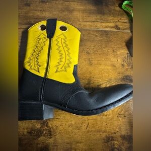 Cimarron footwear 3610122 01 3.5 women’s‎ 6 Yellow black cowgirl boots new